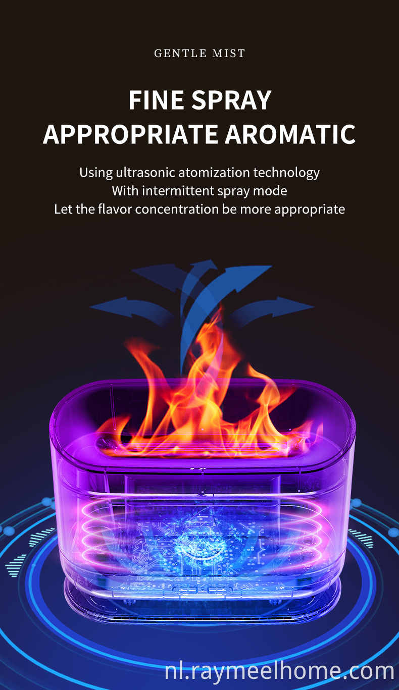 USB 200 ml aroma Essentiële olie diffuser vlam luchtbevochtiger aroma diffuser